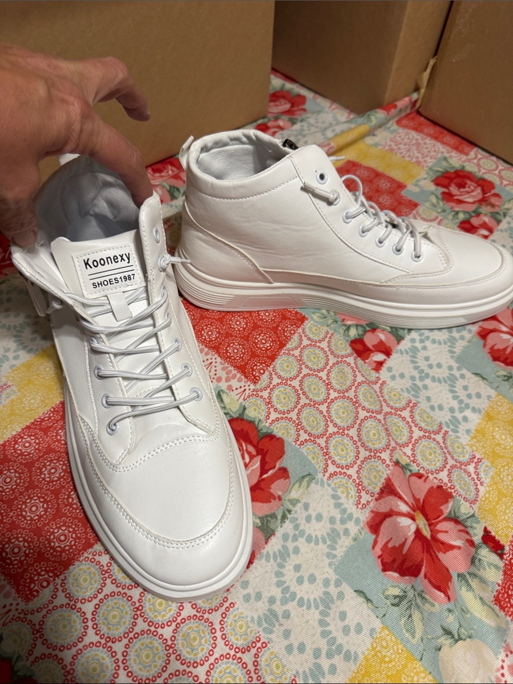 Onex White High-Top Sneakers for Men